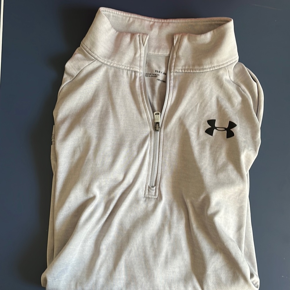 Youth large light weight long sleeve 1/4 zip